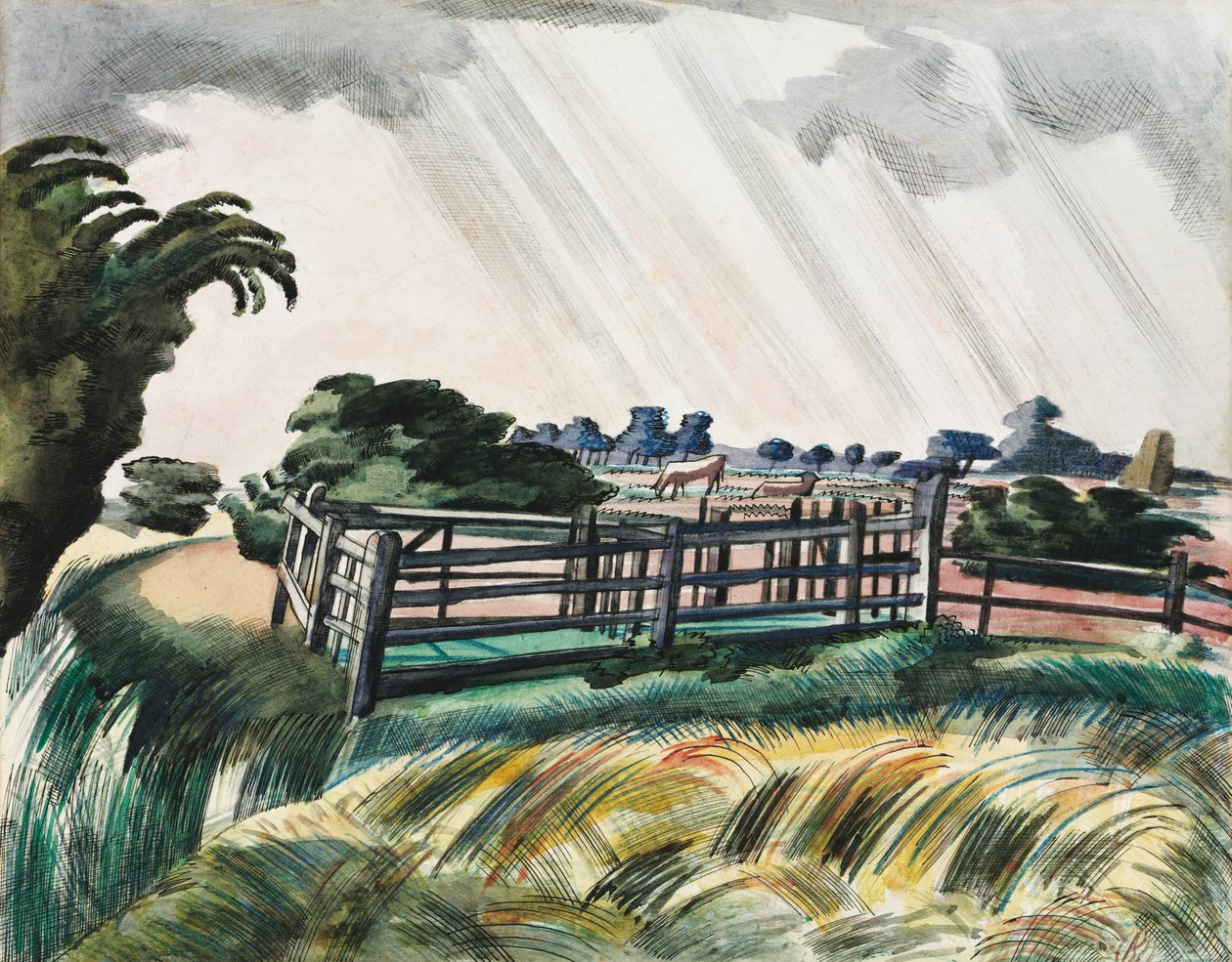 Bergerie, Romney Marsh - Paul Nash