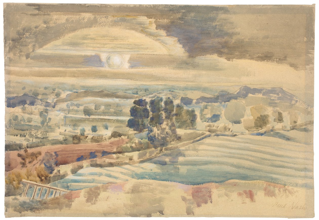 Lever de soleil sur la vallée - Paul Nash