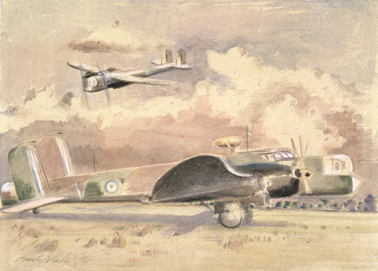 Bombardiers Whitley au soleil - Paul Nash