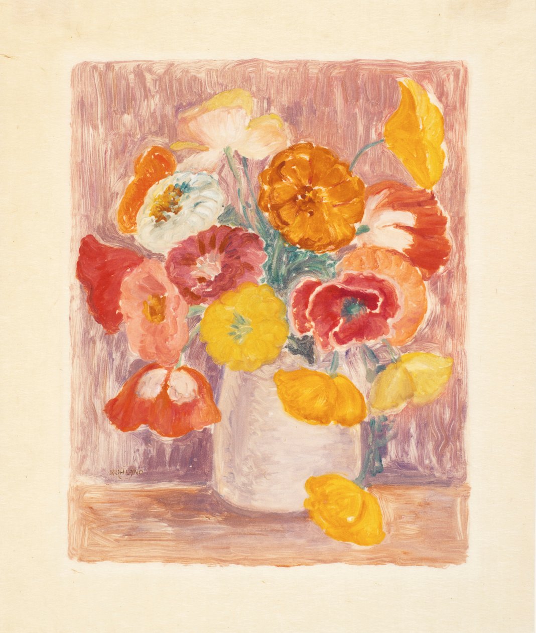 Pièce de fleur (Zinnias) - Paul Rohland