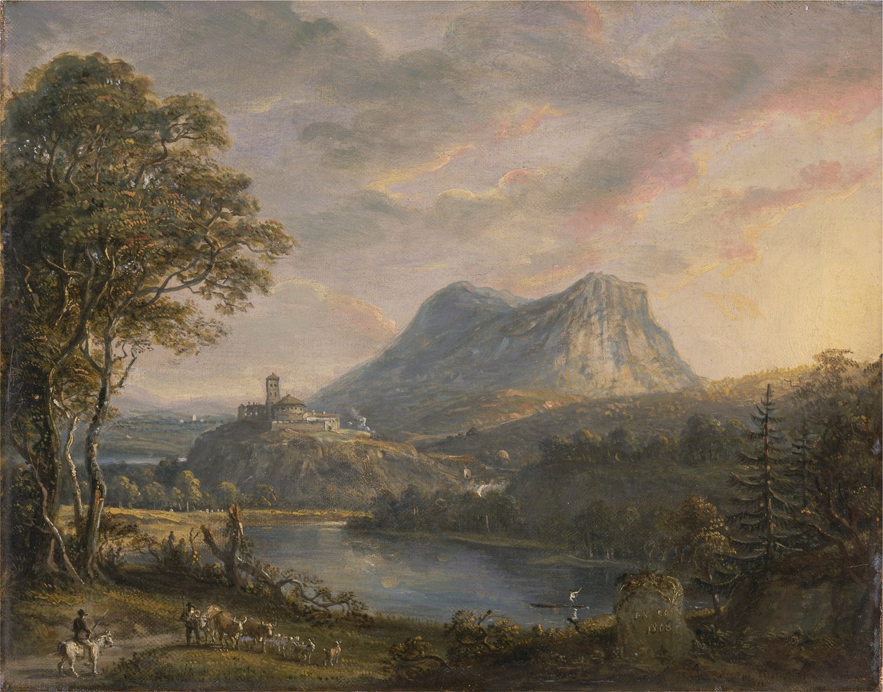 Paysage avec un lac - Paul Sandby