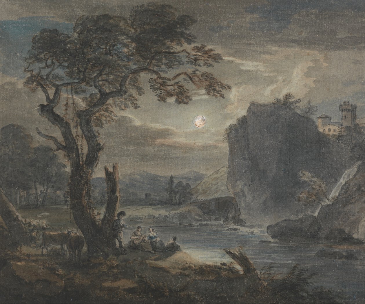 Musique au clair de lune - Paul Sandby