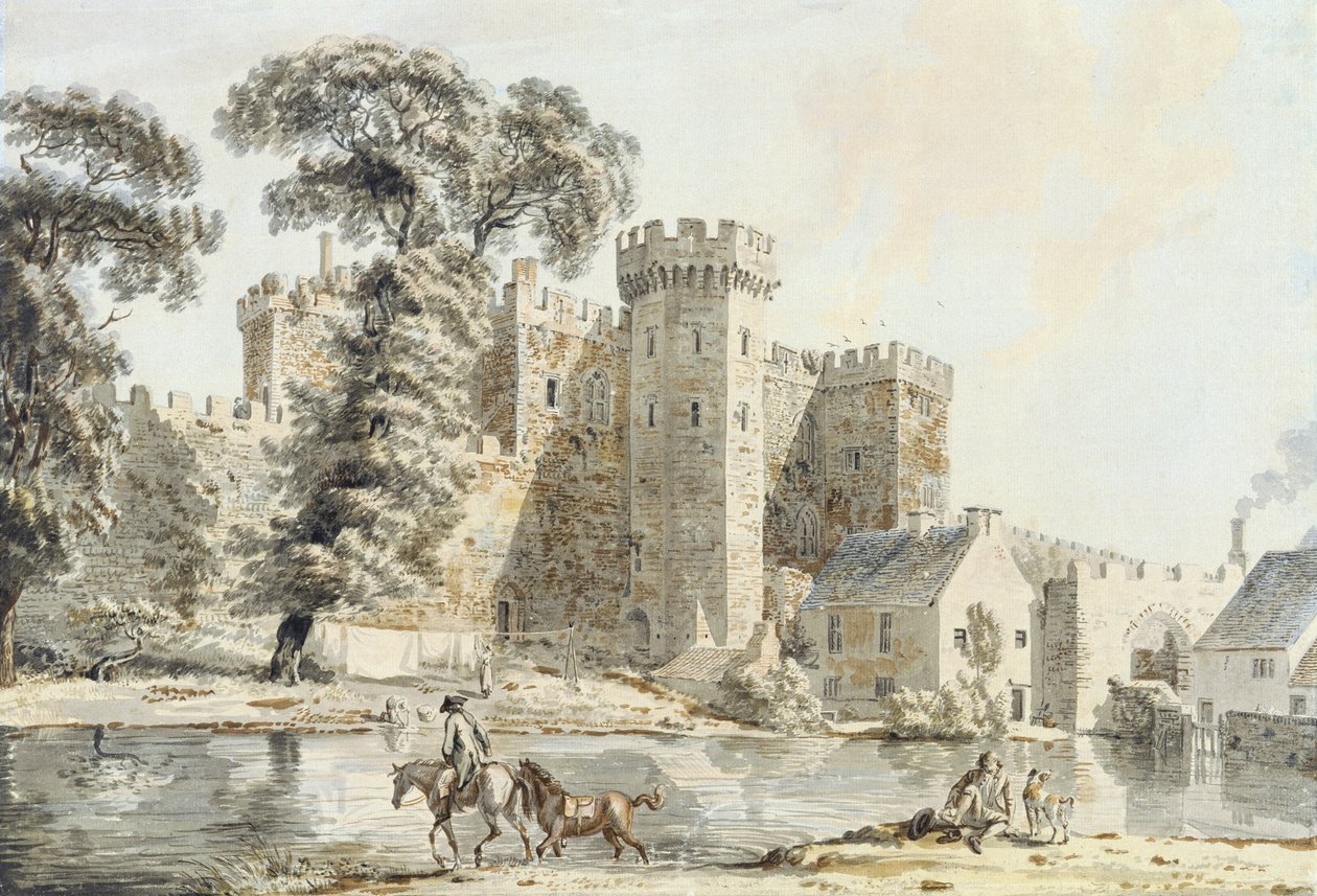 La porte sud du château de Cardiff - Paul Sandby