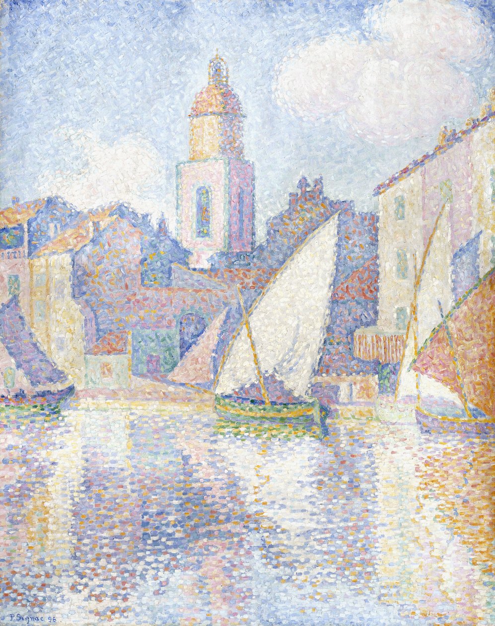 Clocher à Saint-Tropez - Paul Signac