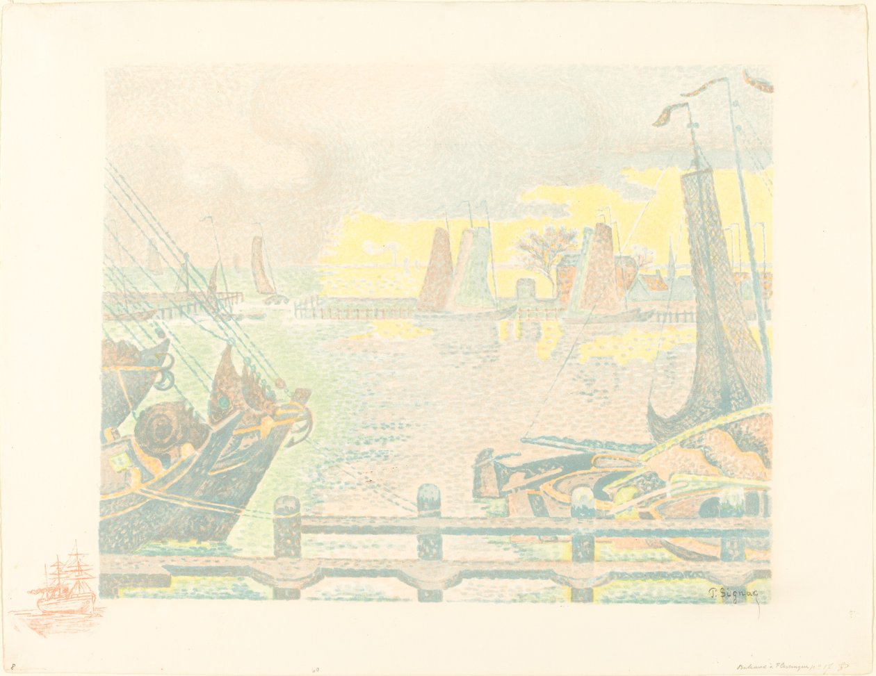 Bateaux à Flessingue - Paul Signac