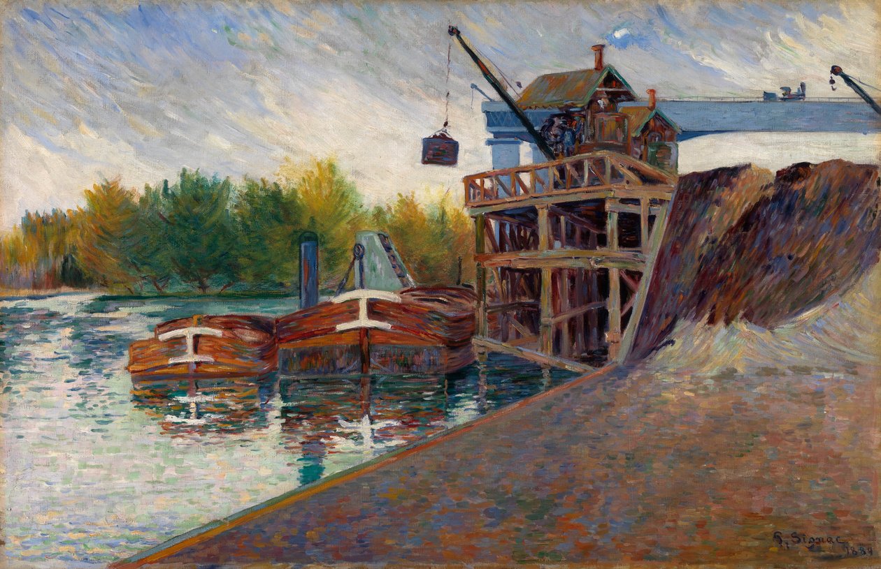 Grue à charbon, Clichy - Paul Signac