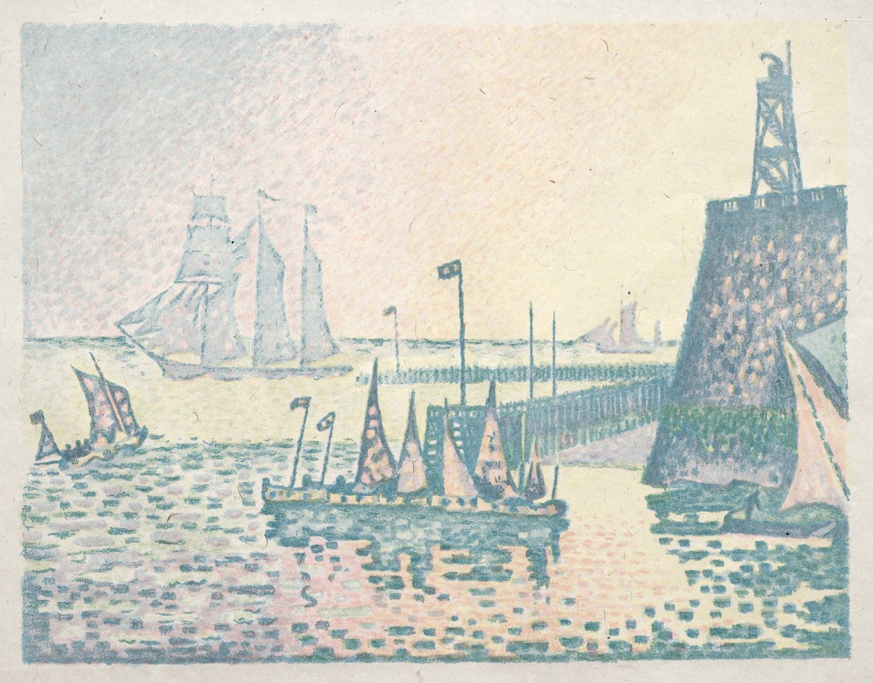 Soir, La Jetée à Vlissingen, 1898 - Paul Signac