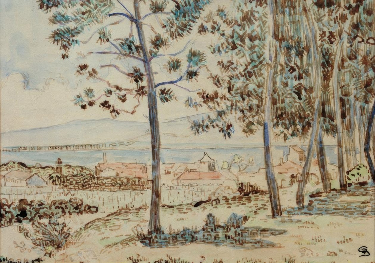 La cathédrale à Quimperlé - Paul Signac