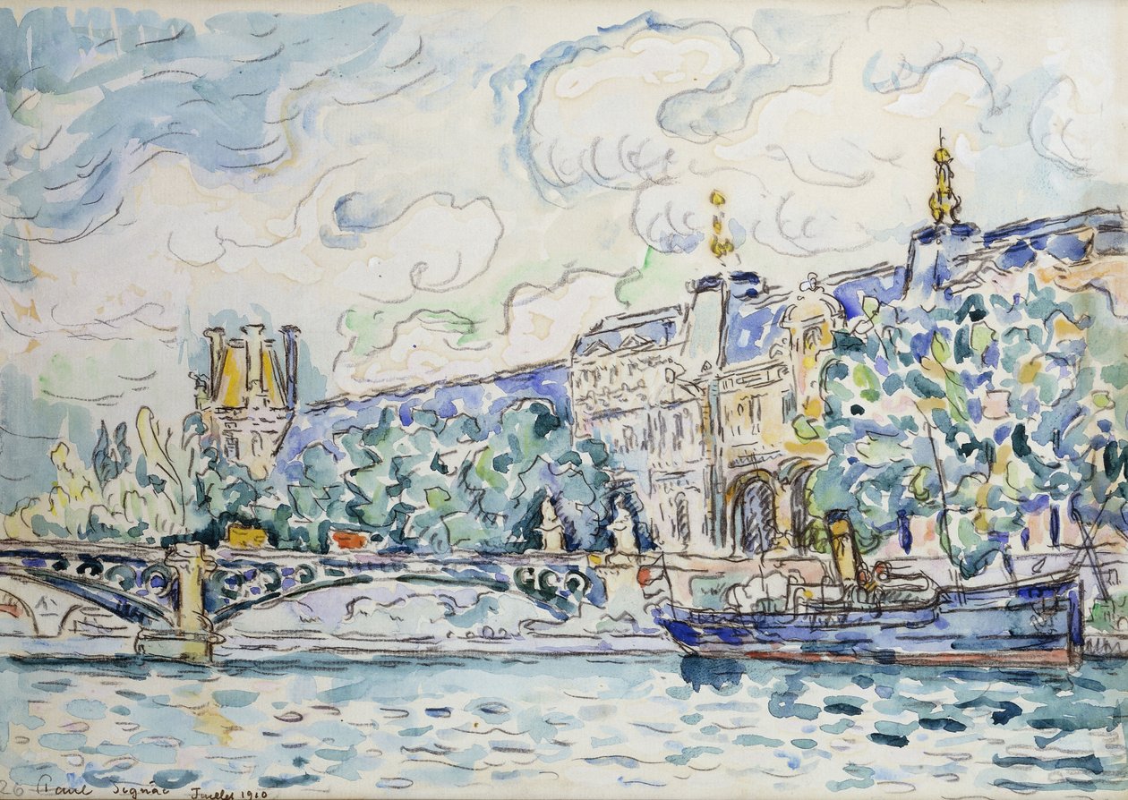 Le Palais du Louvre, 1910 - Paul Signac