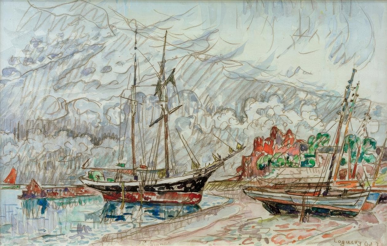 P. Signac / Marine à Loquivy - Paul Signac