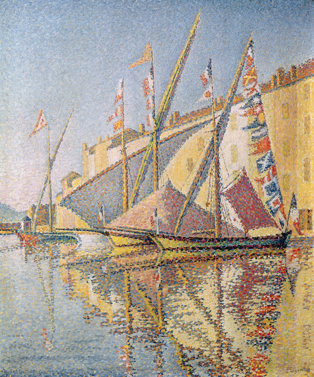 Voiliers dans le port de Saint-Tropez, 1893 - Paul Signac