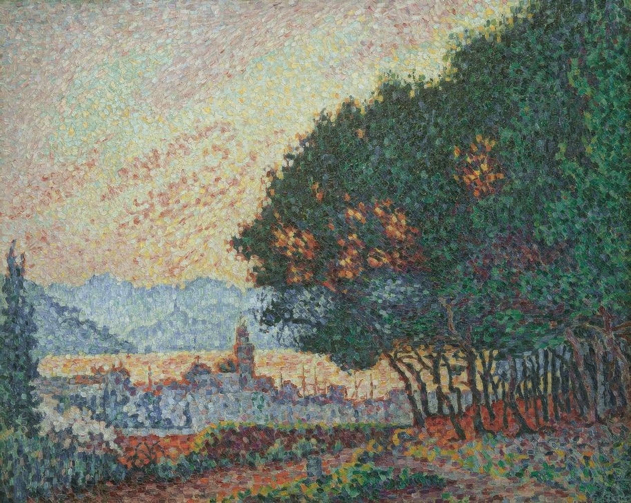 Saint-Tropez, la ville et les pins - Paul Signac
