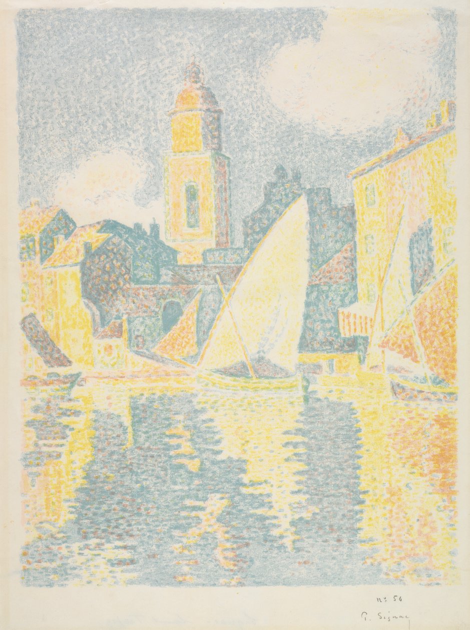 Saint-Tropez : Le port - Paul Signac