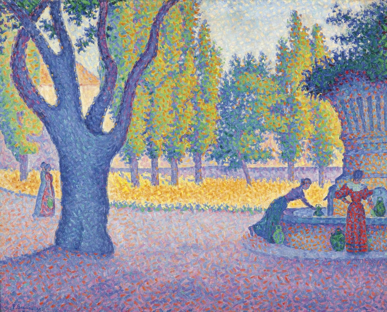 Saint-Tropez, fontaine des Lices - Paul Signac