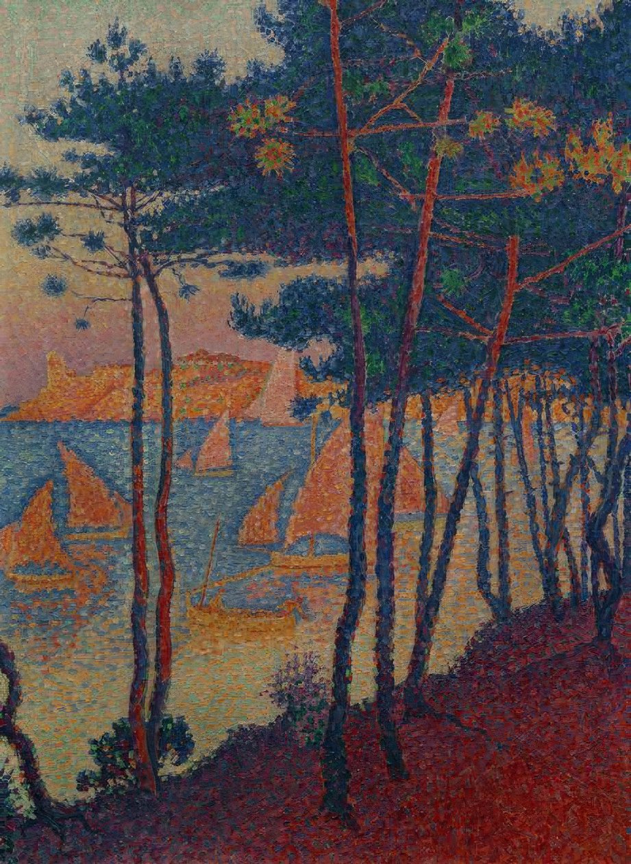 Voiles et pins - Paul Signac