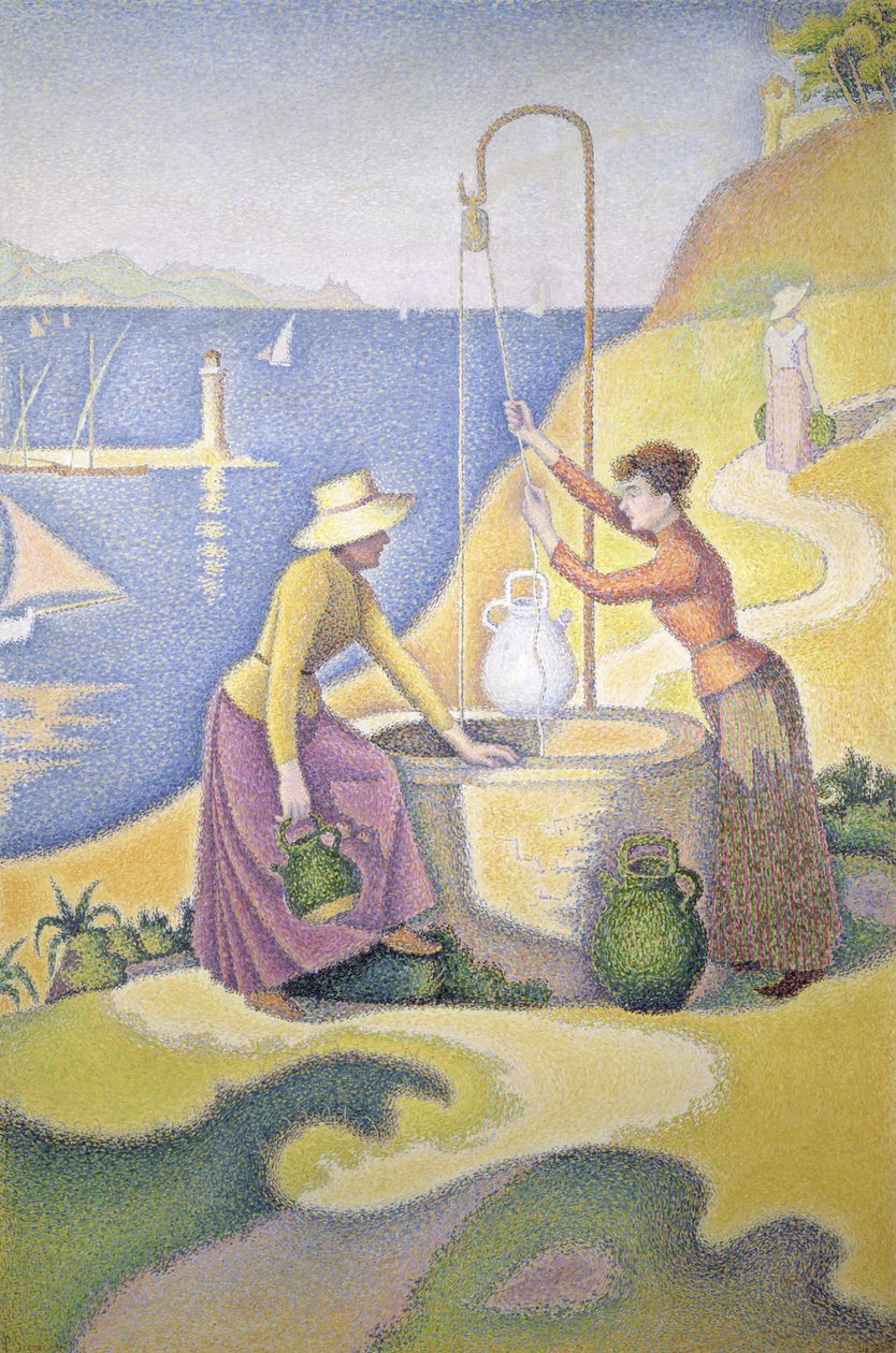 Jeunes femmes de Provence au puits - Paul Signac