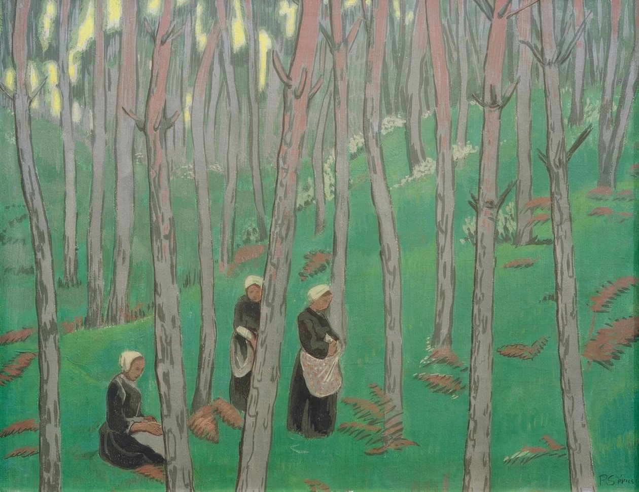Champignonsammler im Wald - Paul Sérusier