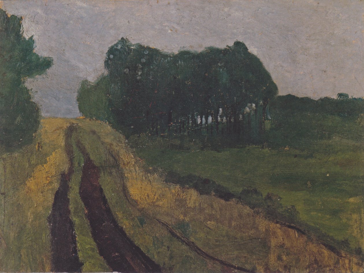 Paysage du soir avec pins - Paula Modersohn Becker