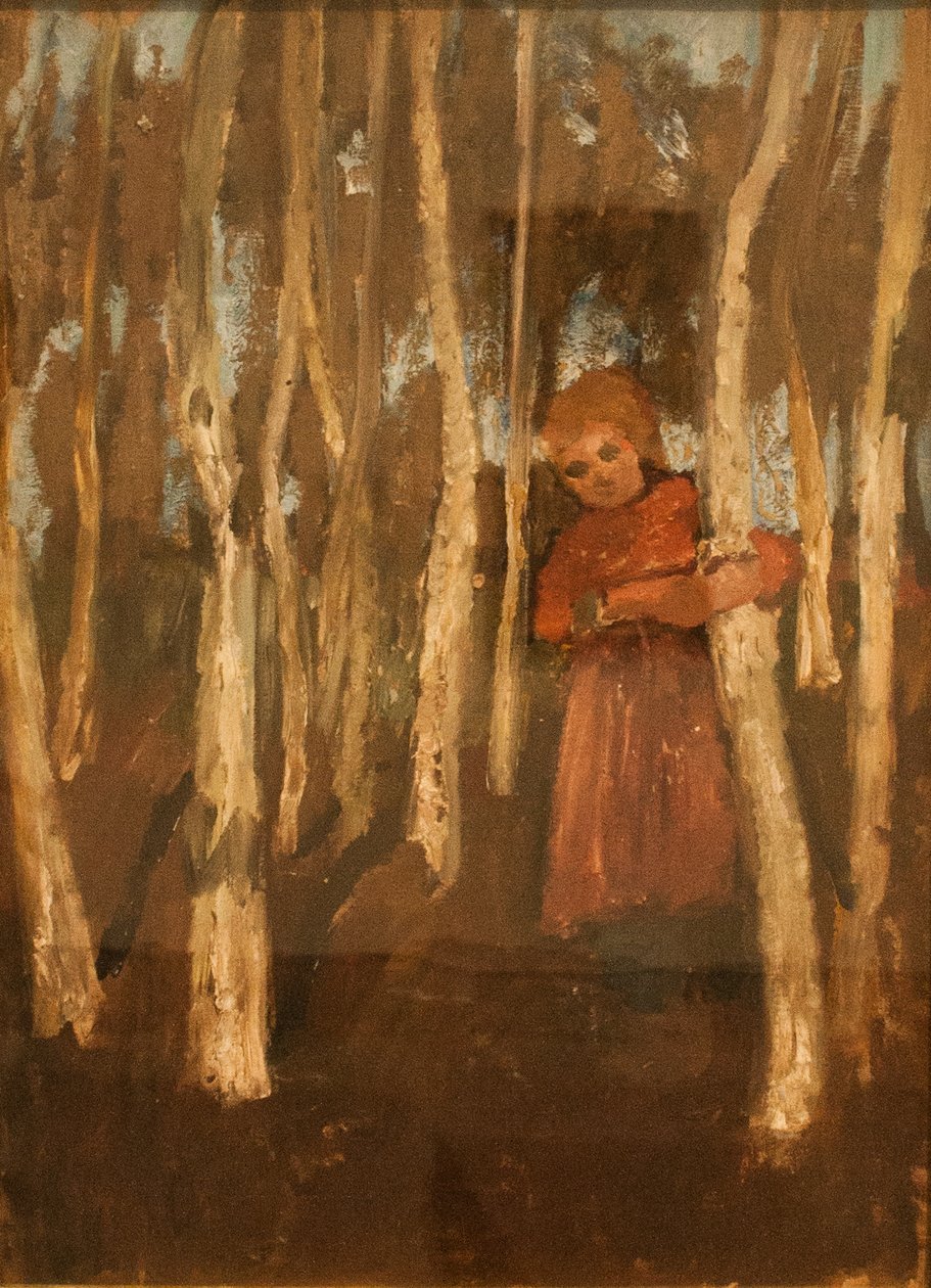 Fille dans une forêt de bouleaux - Paula Modersohn Becker
