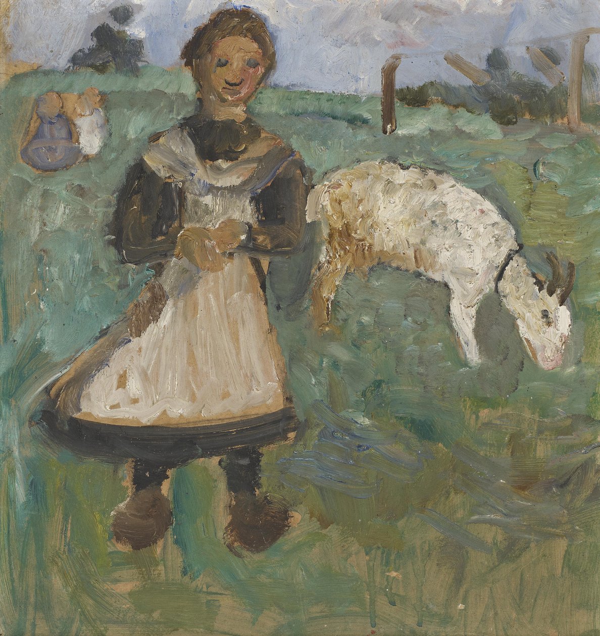 Jeune fille avec une chèvre - Paula Modersohn Becker