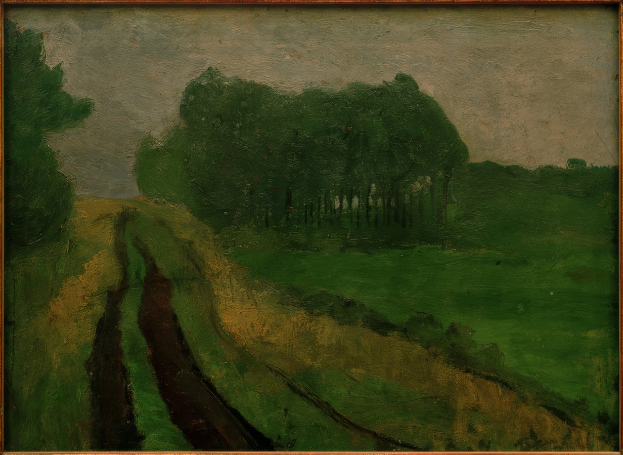 Paysage du soir avec pins - Paula Modersohn Becker