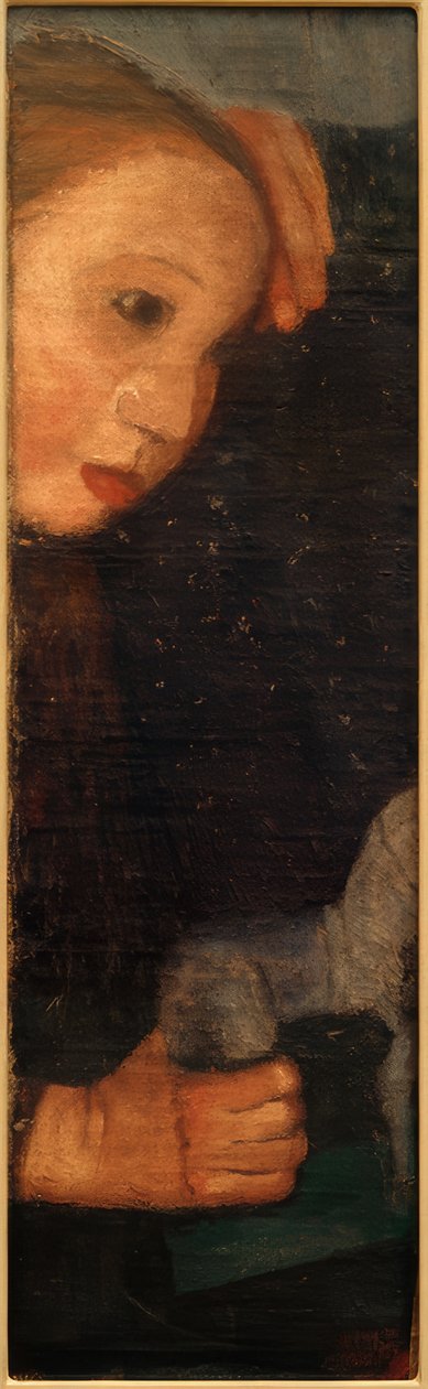 Fille avec cheval en bois - Paula Modersohn Becker