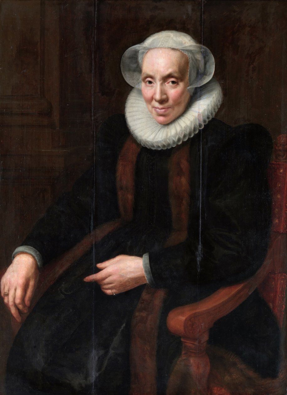 Portrait de Maria van Utrecht (1553-1629) - Paulus Moreelse