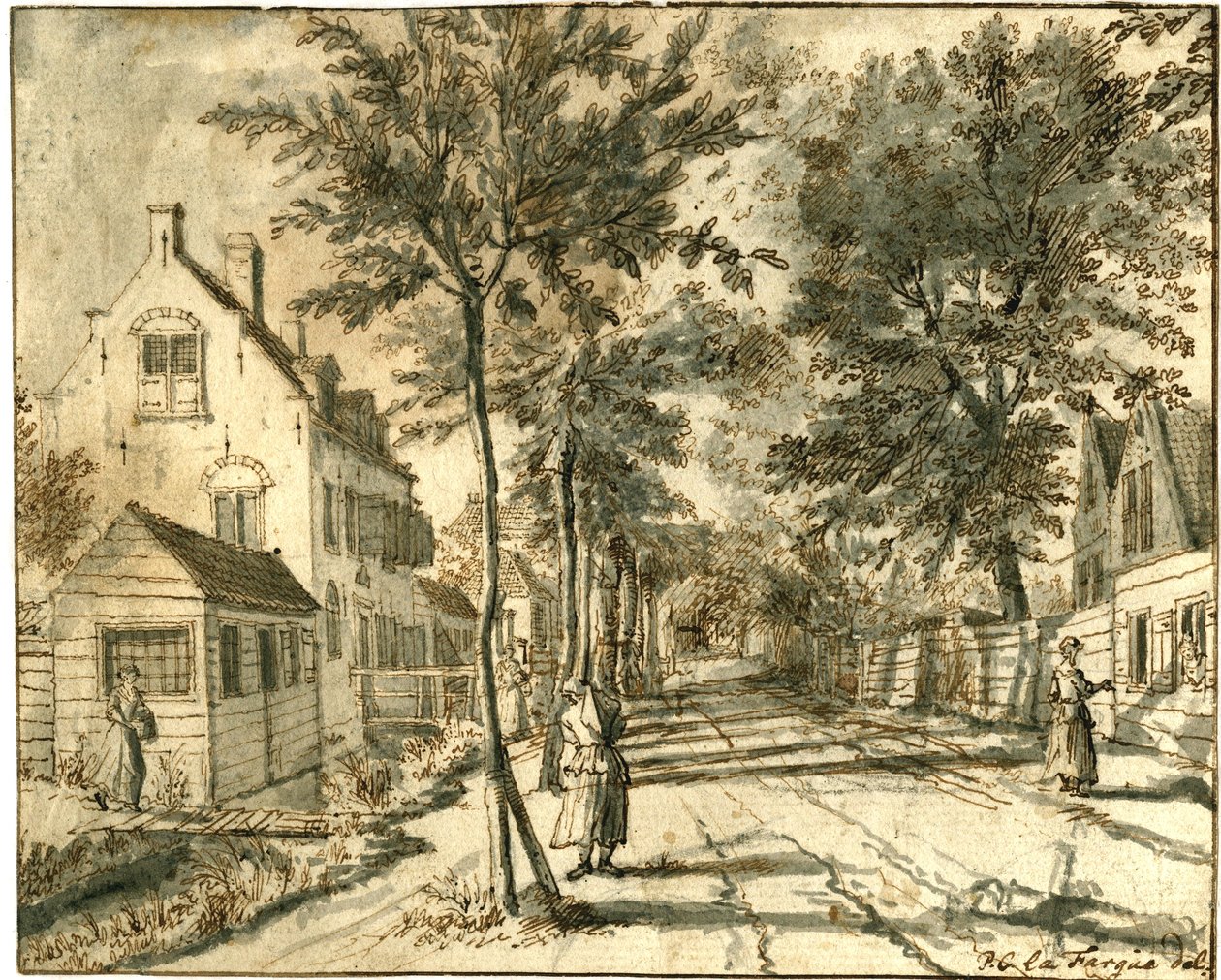 Bezuidenhoutseweg vue vers Herengracht, 1760 - Paulus Constantijn la Fargue