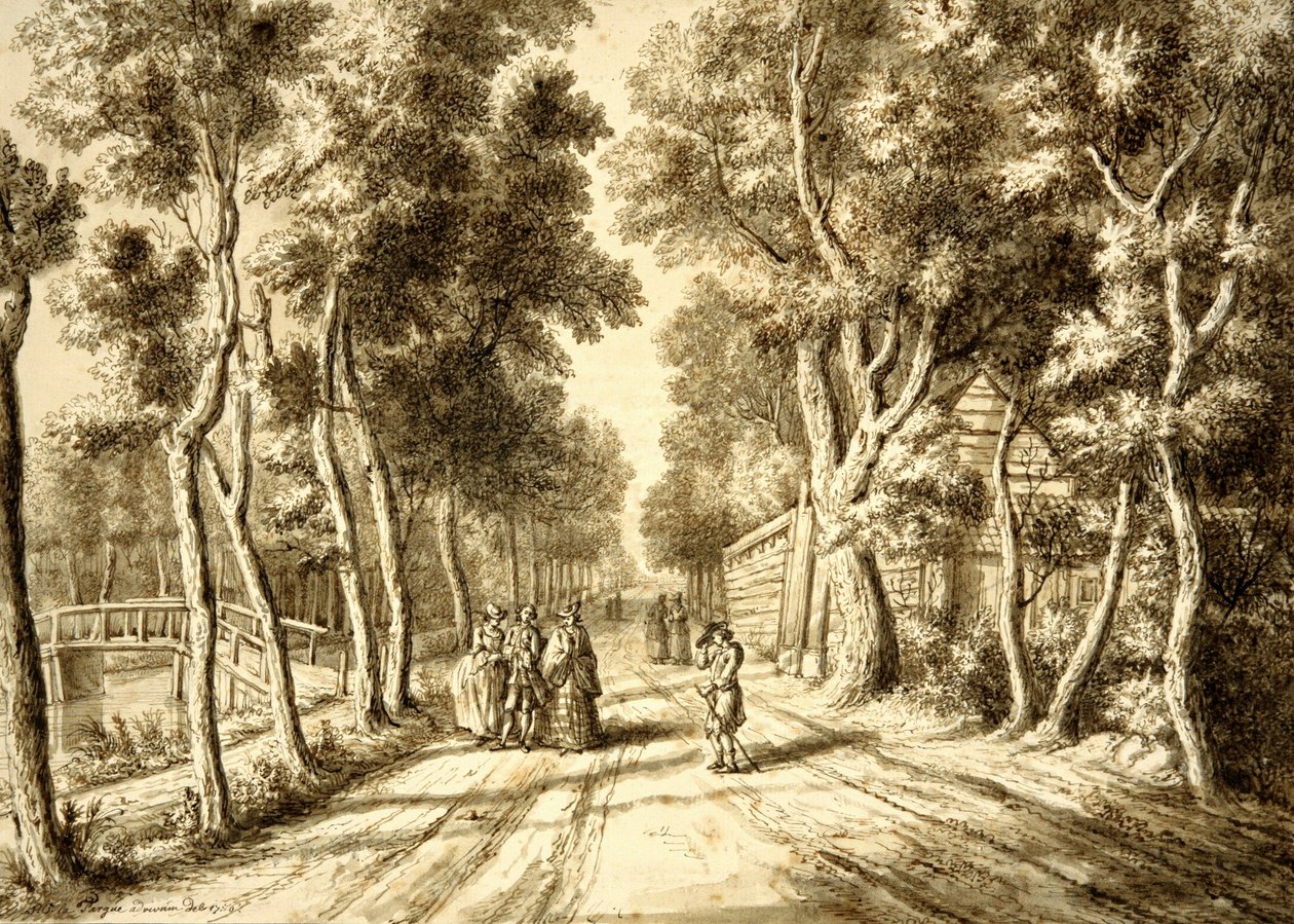 Bezuidenhoutseweg vue vers Wassenaar, 1756 - Paulus Constantijn la Fargue