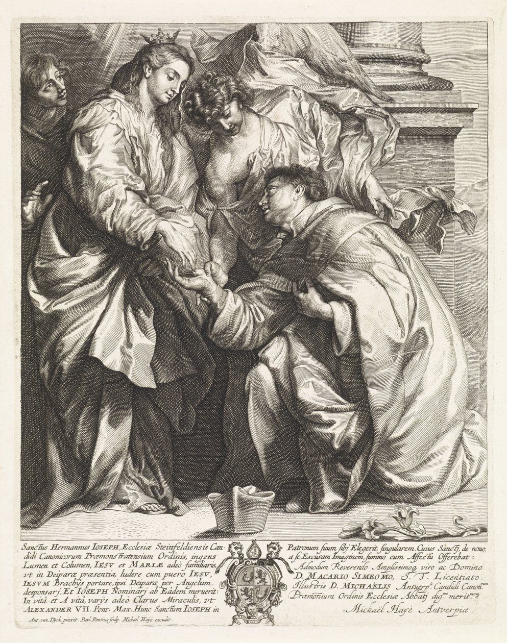 Vision de Saint Hermann Joseph (version b) - Paulus Pontius
