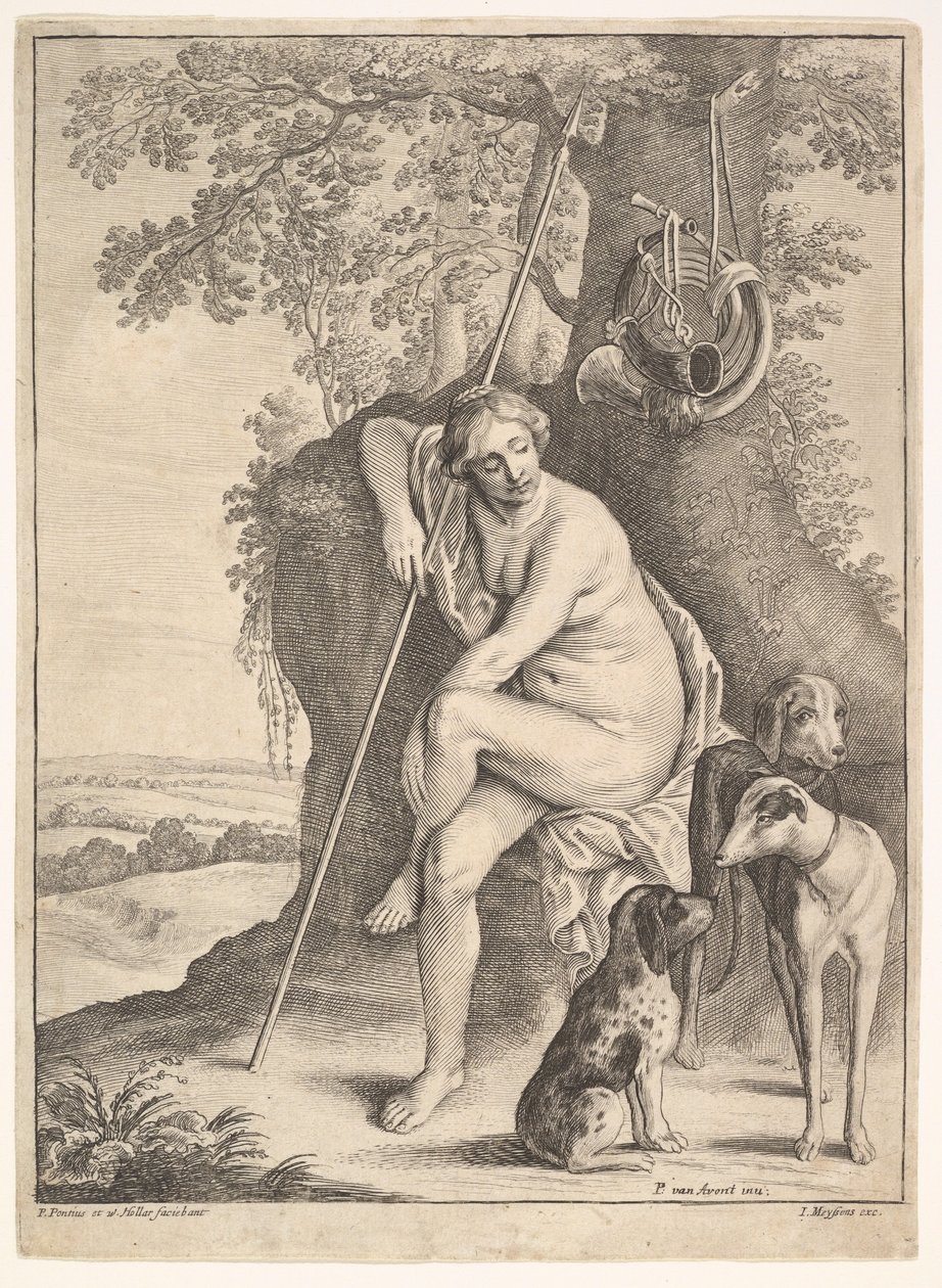 Figure assise de Diane la chasseresse - Paulus Potter