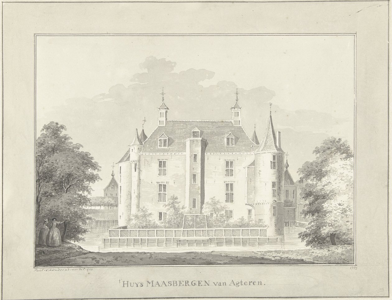 La Maison Maarsbergen, vue de derrière - Paulus van Liender