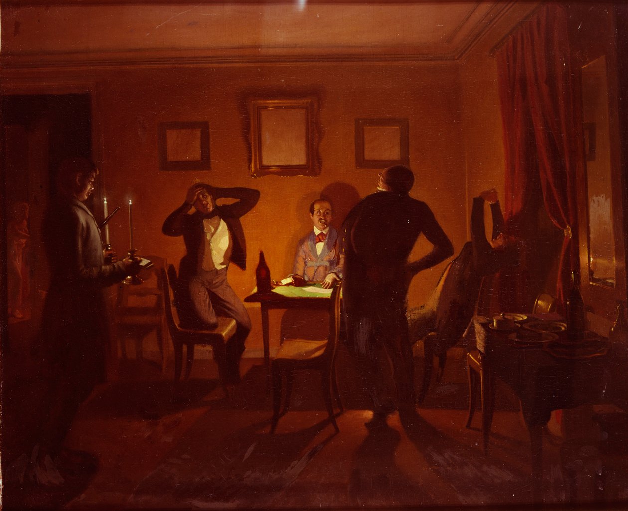 Les Joueurs, 1852 - Pavel Andreevich Fedotov