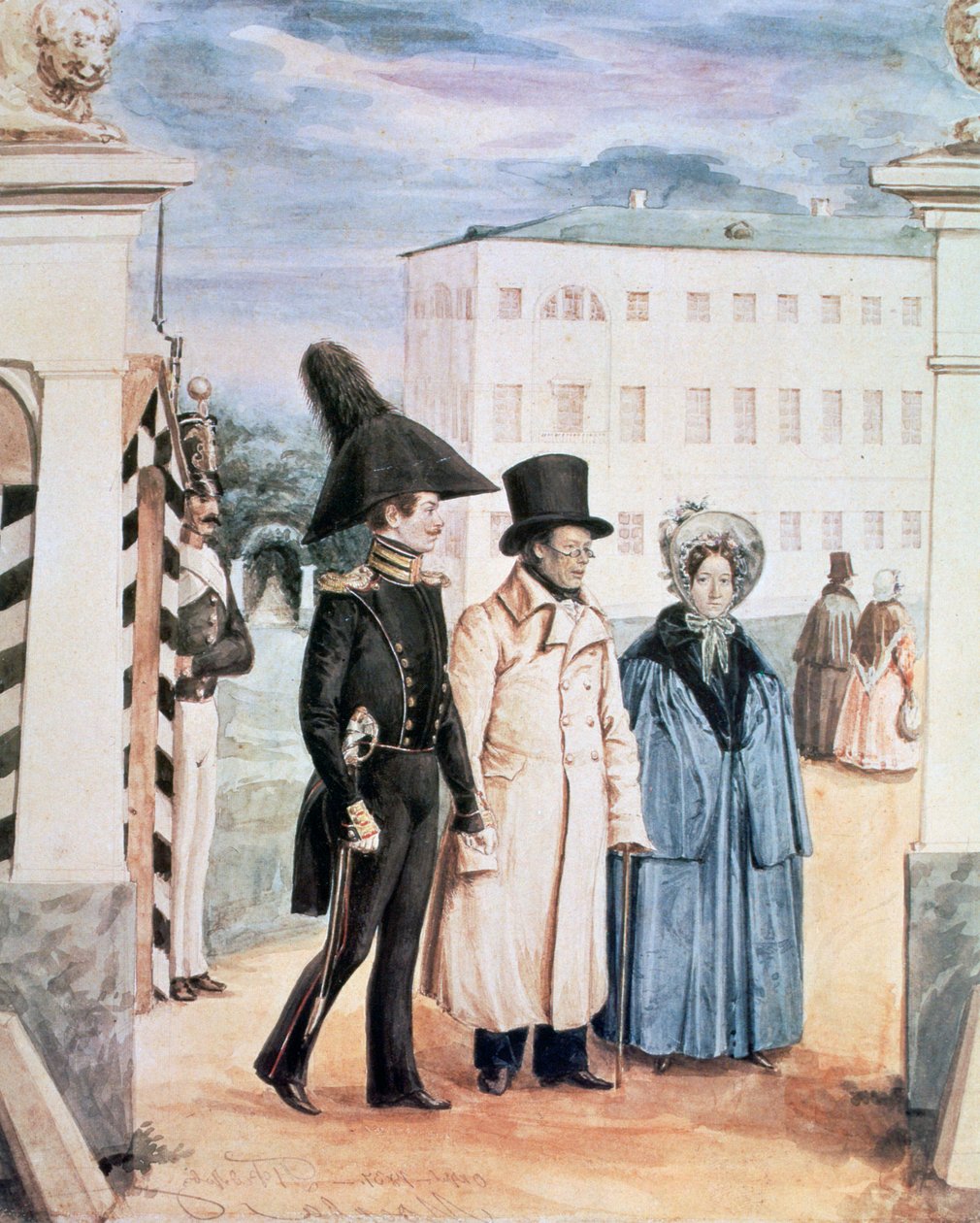 La promenade, 1837 - Pavel Andreevich Fedotov