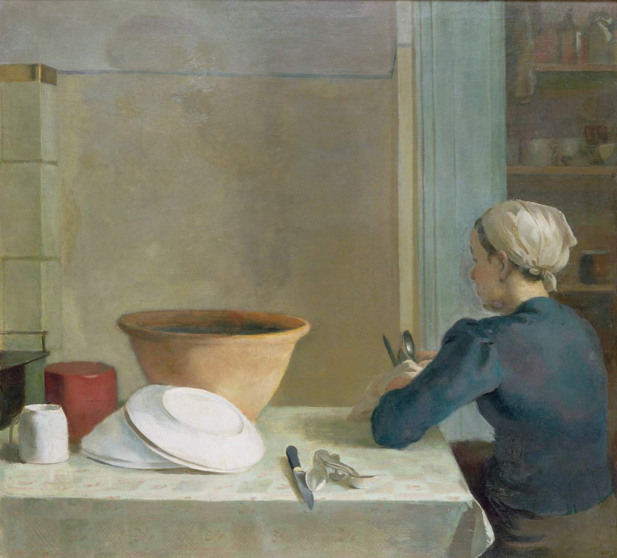Dans la cuisine, c.1930 - Pawel Marian Dadlez