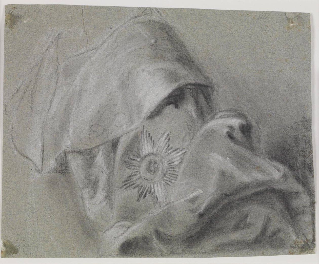 Étude de draperie avec l