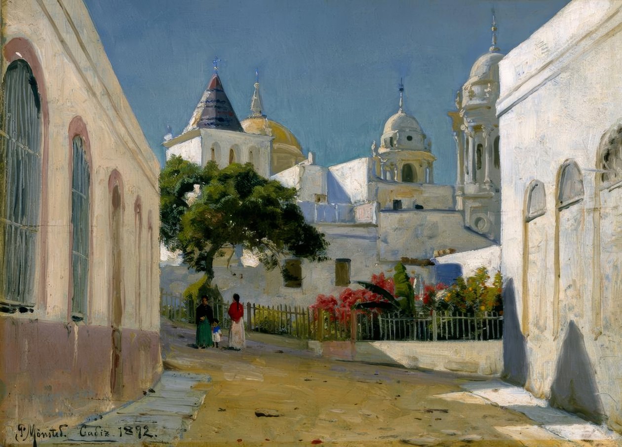 Vue de la ville à Cadix - Peder Monsted