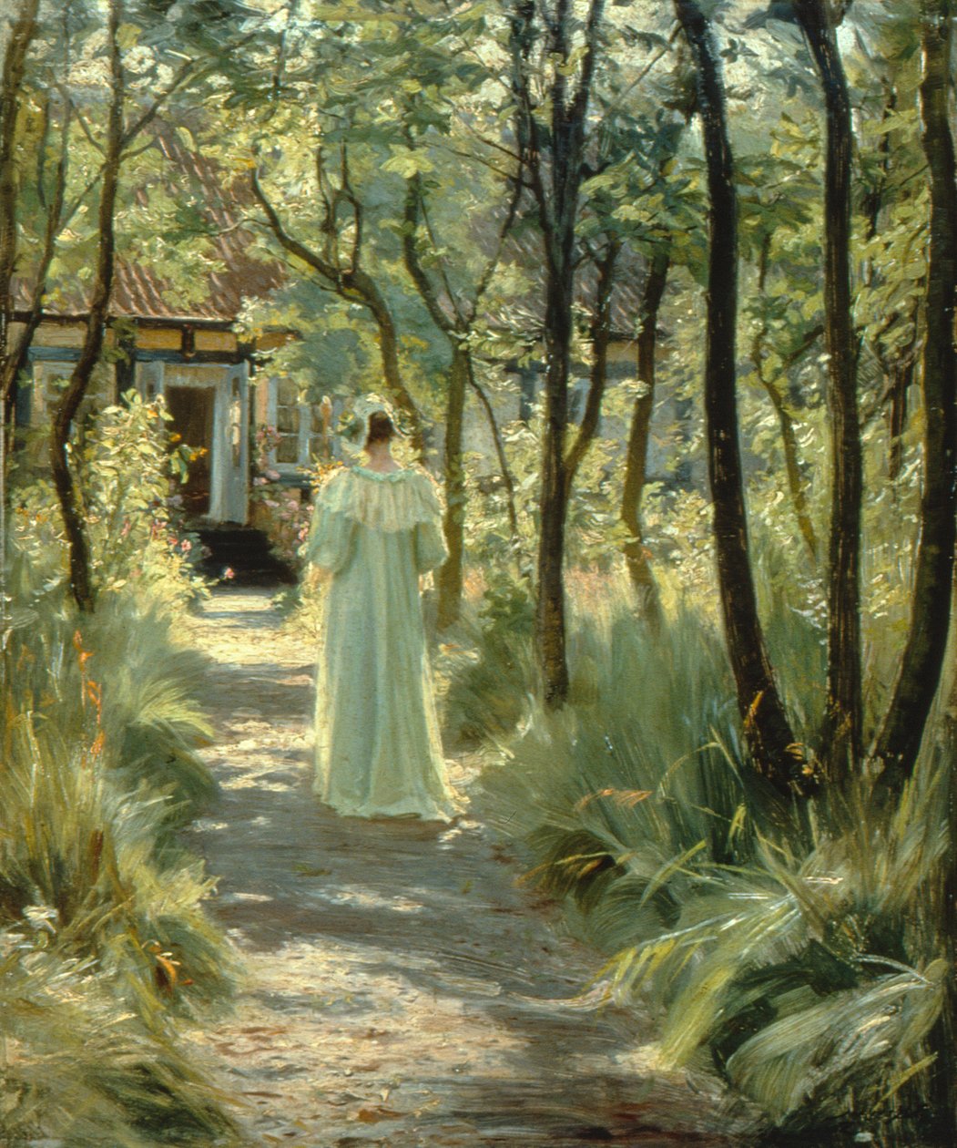 Marie dans le jardin - Peder Severin Krøyer