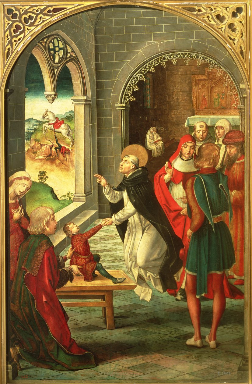 Saint Dominique ressuscite un jeune garçon - Pedro Berruguete