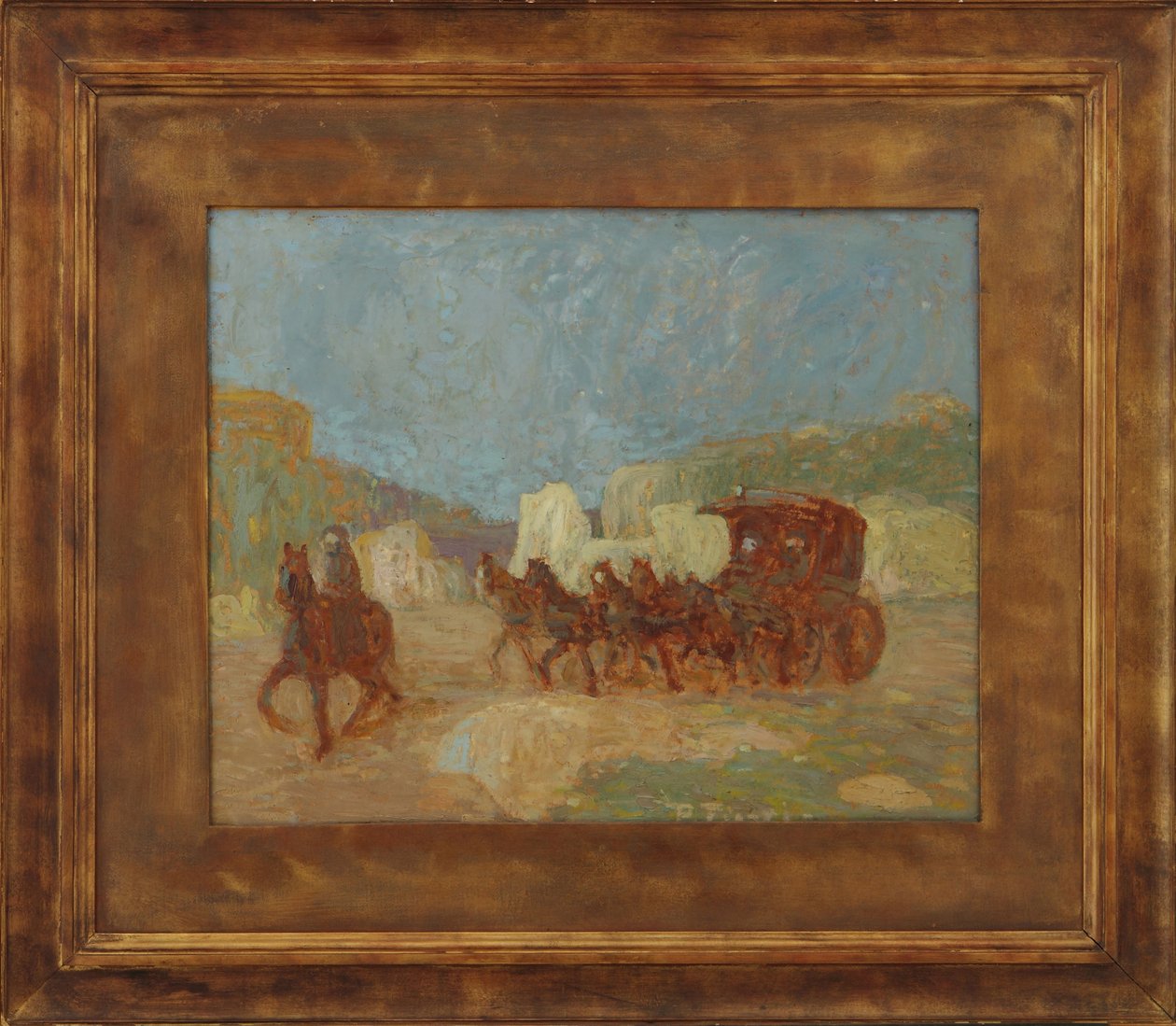 Une diligence - Pedro Figari
