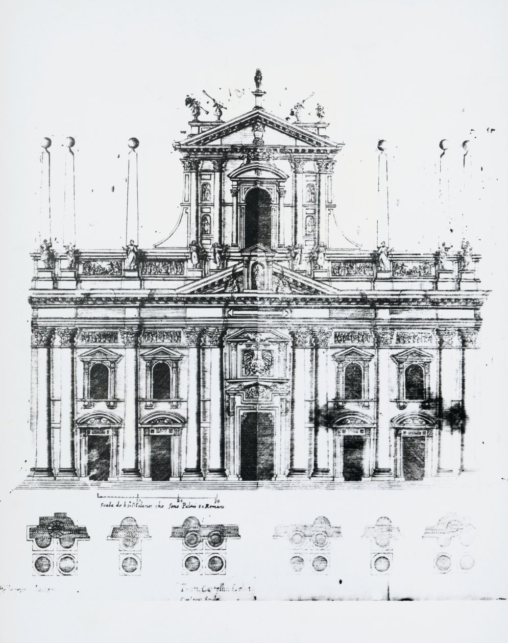 Conception pour la façade de la cathédrale de Milan - Pellegrino Tibaldi