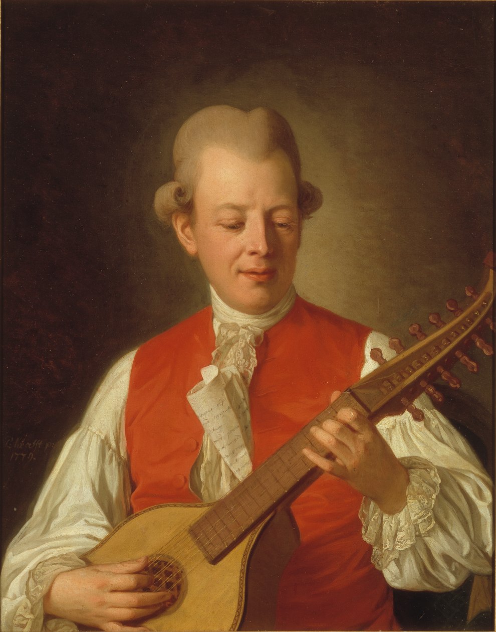 Portrait du poète Carl Mikael Bellman (1740-95) 1779 - Per Krafft