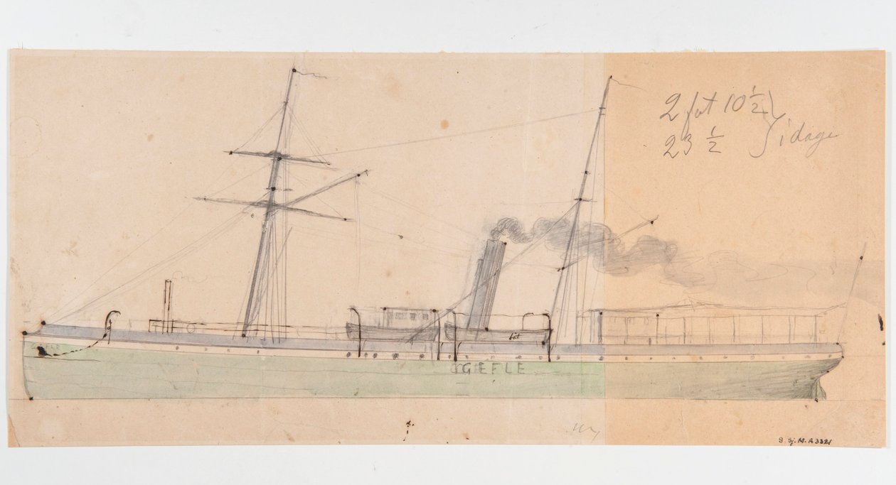 Le bateau à vapeur GEFLE - Per Wilhelm Cedergren