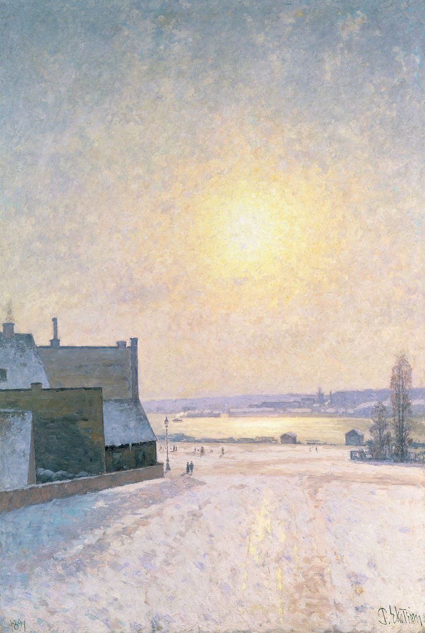 Soleil et neige, scène de Stockholm - Per Ekstrom