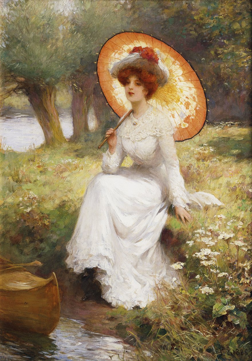 Au bord de la rivière - Percy William Gibbs