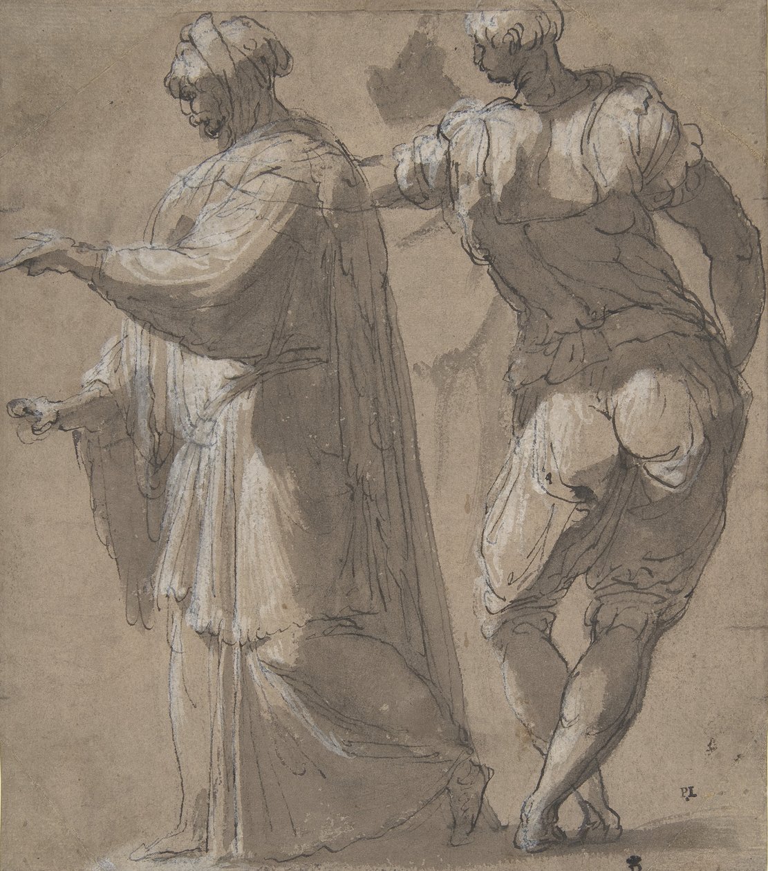 Deux figures masculines debout, 1501-47 - Perino del Vaga