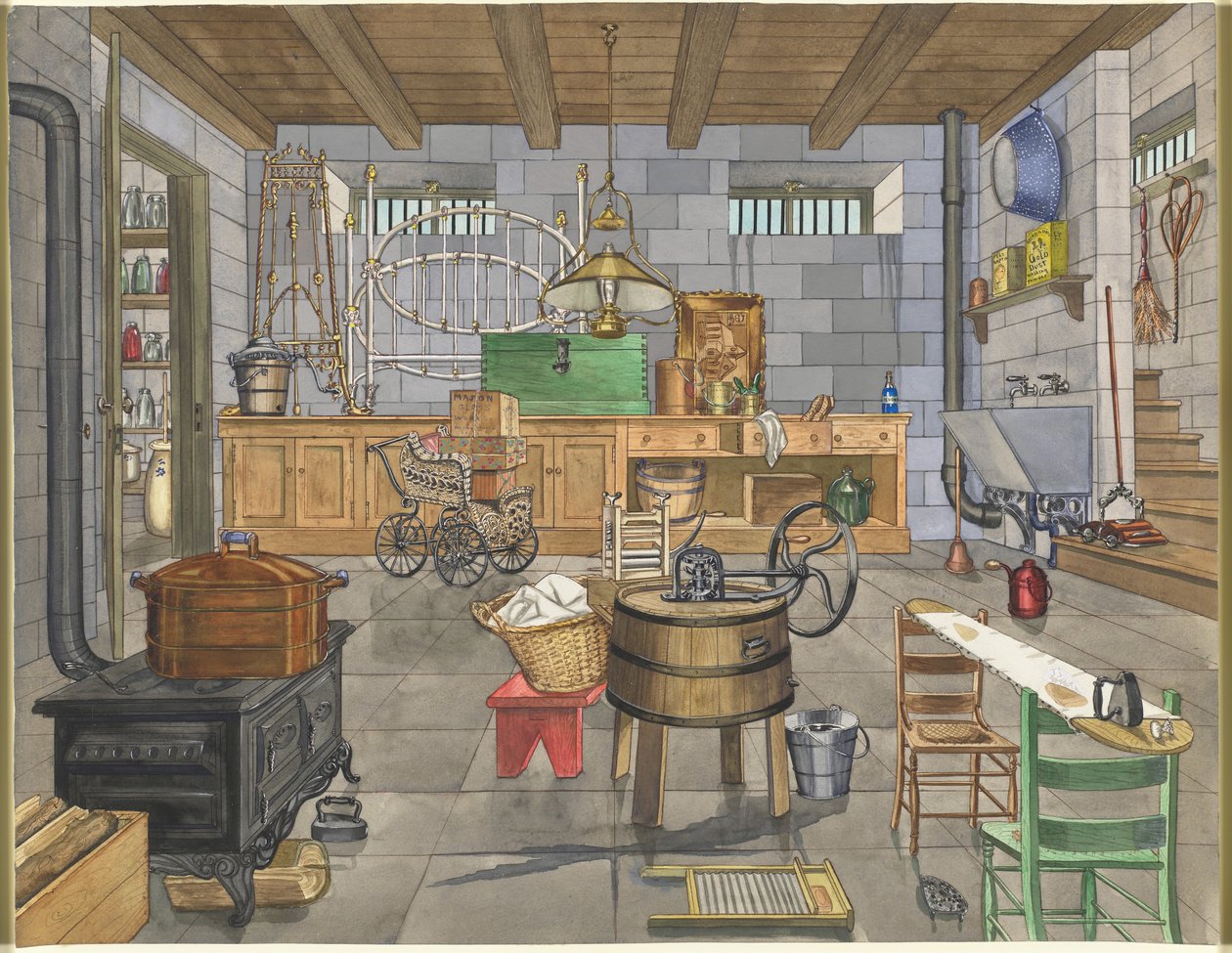 Sous-sol de Maison Urbaine, 1910 - Perkins Harnly