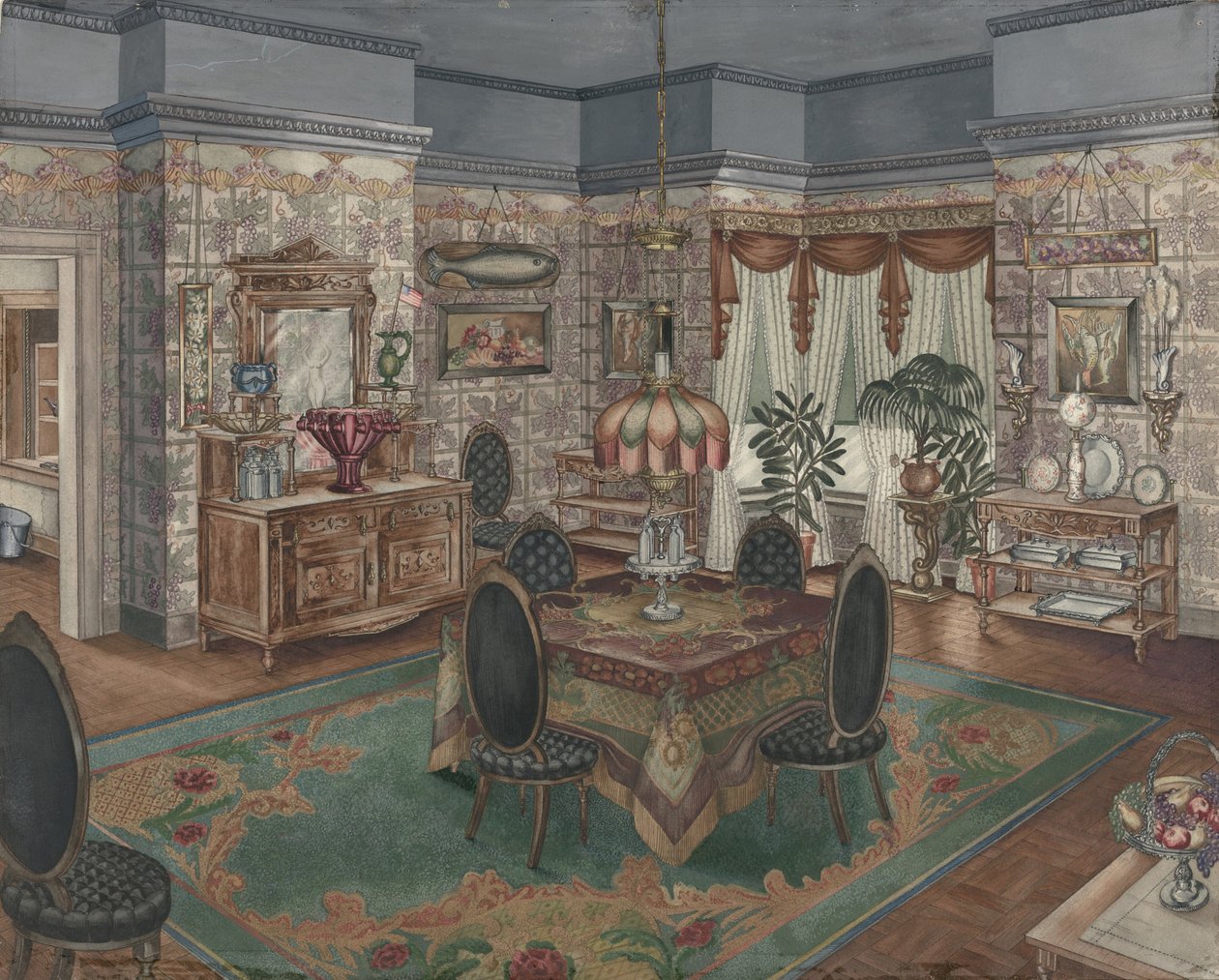 Salle à manger, 1935-1942 - Perkins Harnly