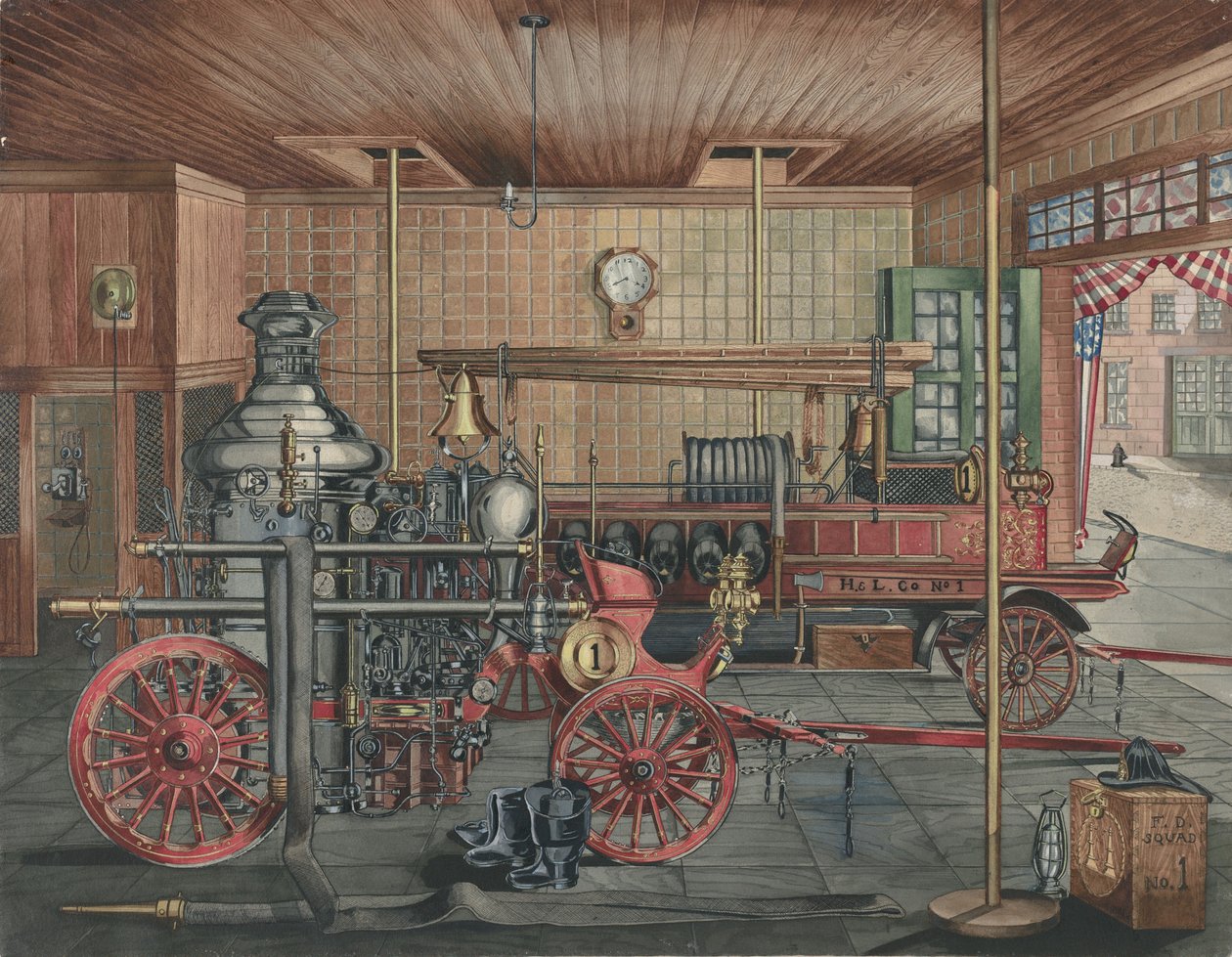 Caserne de pompiers, 1935-1942 - Perkins Harnly
