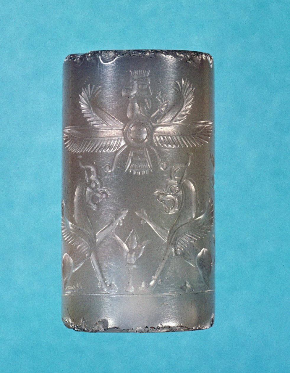 Sceau cylindrique achéménide, dynastie perse, 7ème siècle av. J.-C. - Persian School